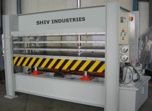 hydraulic hot press for particle board